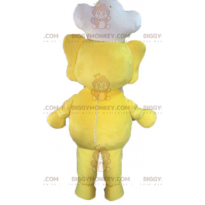 Yellow Elephant BIGGYMONKEY™ Mascot Costume. Cook BIGGYMONKEY™