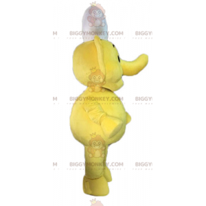 Costume da mascotte Elefante giallo BIGGYMONKEY™. Cuocere il