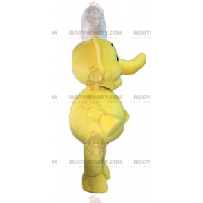 Disfraz de mascota de elefante amarillo BIGGYMONKEY™. Disfraz