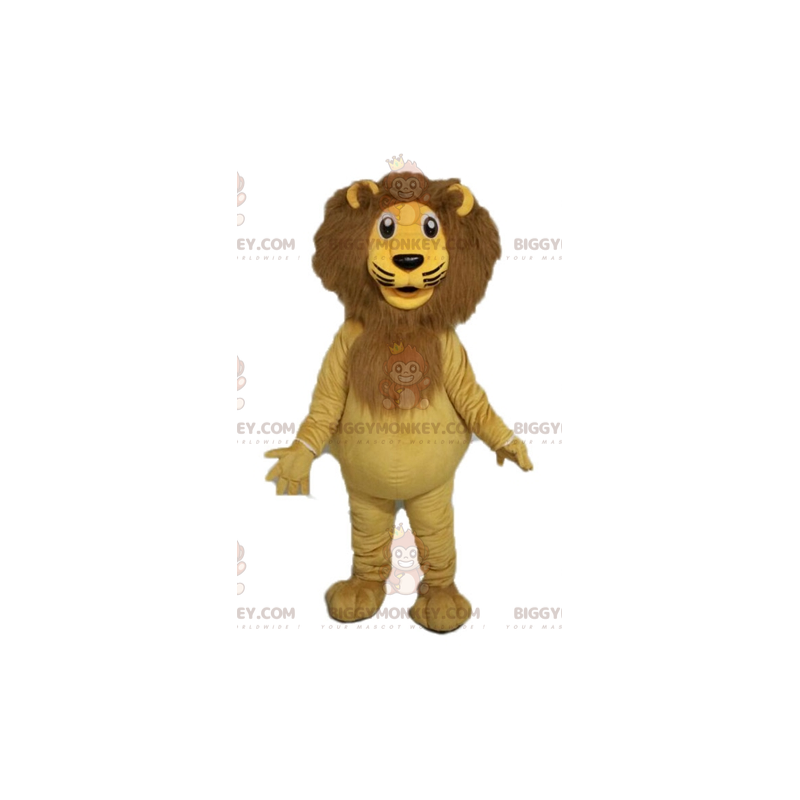 Giant Lion BIGGYMONKEY™ Maskotdräkt. Feline BIGGYMONKEY™