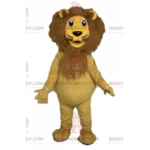 Traje da mascote do leão gigante BIGGYMONKEY™. Traje de mascote