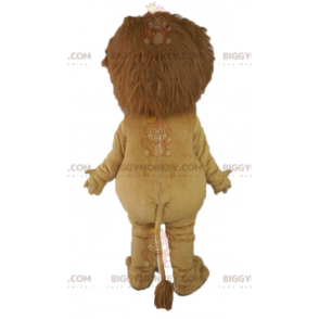 Traje da mascote do leão gigante BIGGYMONKEY™. Traje de mascote