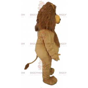 Traje da mascote do leão gigante BIGGYMONKEY™. Traje de mascote