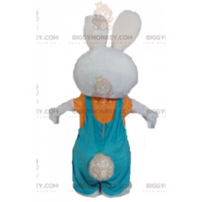 Plysch Bunny BIGGYMONKEY™ maskotdräkt med overall - BiggyMonkey