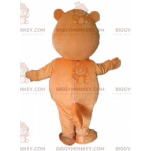 Riesiges orange-weißes Biber-BIGGYMONKEY™-Maskottchen-Kostüm -