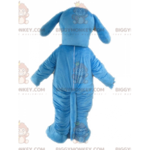 Fato de mascote BIGGYMONKEY™ para cão azul e branco. Fantasia