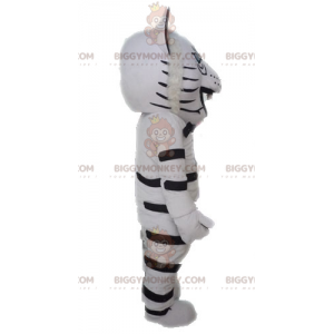BIGGYMONKEY™ costume mascotte lince leopardata bianca. Costume