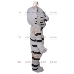 BIGGYMONKEY™ hvid leopard lynx maskot kostume. Cheetah