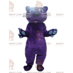 Costume de mascotte BIGGYMONKEY™ de tigre de panthère violette