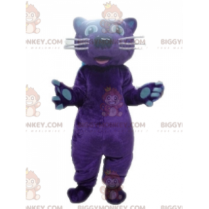 Purple Panther Tiger BIGGYMONKEY™ Mascot Costume –