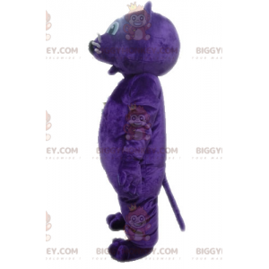 Costume de mascotte BIGGYMONKEY™ de tigre de panthère violette