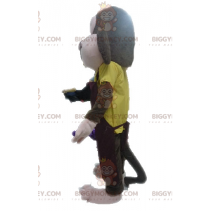 Costume de mascotte BIGGYMONKEY™ de singe marron à l'air