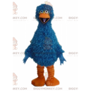 Funny Furry Blue and Orange Bird BIGGYMONKEY™ Mascot Costume -