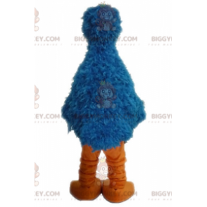 Divertente costume mascotte BIGGYMONKEY™ uccello peloso blu e