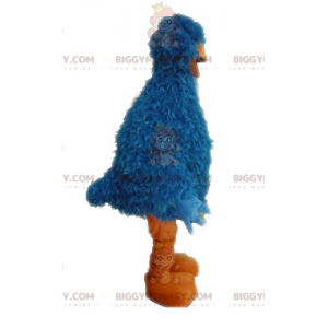 Αστεία γούνινο μπλε και πορτοκαλί πουλάκι μασκότ BIGGYMONKEY™ -