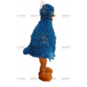 Costume de mascotte BIGGYMONKEY™ d'oiseau bleu et orange poilu