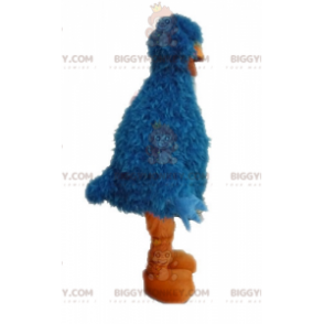 Legrační kostým chlupatého modrého a oranžového ptáka
