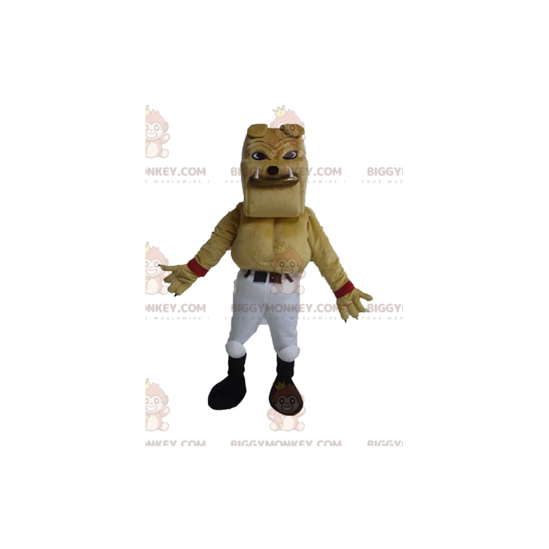 Costume da mascotte bulldog marrone chiaro gigante BIGGYMONKEY™