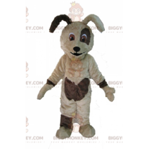 Soft and Cute Beige and Brown Dog BIGGYMONKEY™ Mascot Costume -