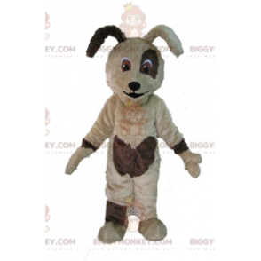 Soft and Cute Beige and Brown Dog BIGGYMONKEY™ Mascot Costume –