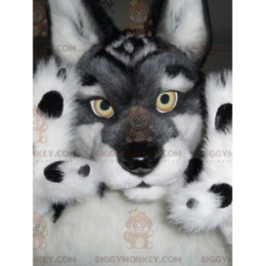 All Furry Wolf Dog BIGGYMONKEY™ Mascottekostuum -