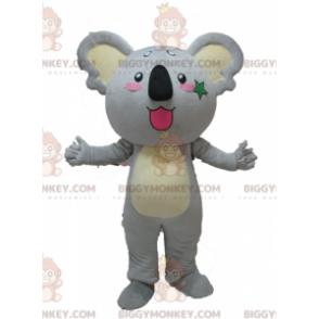 Niedliches riesiges graues und gelbes Koala-Maskottchen-Kostüm