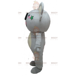 Costume de mascotte BIGGYMONKEY™ de koala gris et jaune géant