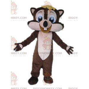 Costume da mascotte BIGGYMONKEY™ da scoiattolo rosa e marrone