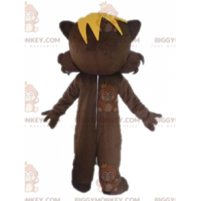 Disfraz de mascota BIGGYMONKEY™ de ardilla marrón y rosa muy
