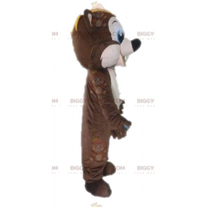 Costume de mascotte BIGGYMONKEY™ d'écureuil marron et rose très