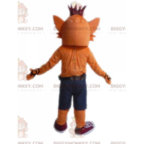 Traje de mascote do famoso Crash Bandicoot Fox BIGGYMONKEY™