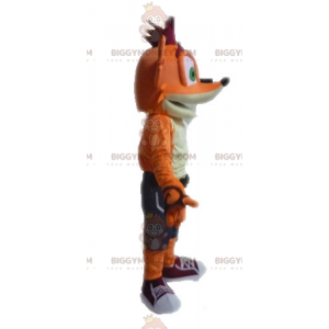 Costume de mascotte BIGGYMONKEY™ de Crash Bandicoot renard de