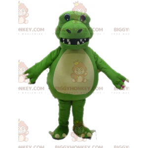 Costume de mascotte BIGGYMONKEY™ de dinosaure vert géant et