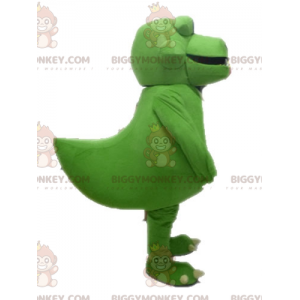 Fantastico costume della mascotte del dinosauro verde gigante