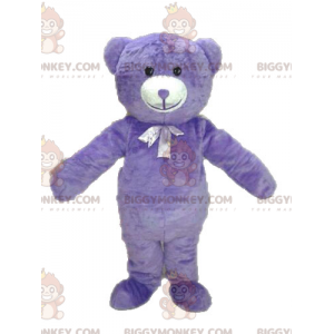 Purppura Nalle BIGGYMONKEY™ maskottiasu. Karhun BIGGYMONKEY™