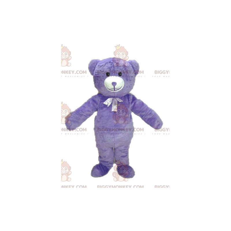 Costume da mascotte BIGGYMONKEY™ con orsacchiotto viola.