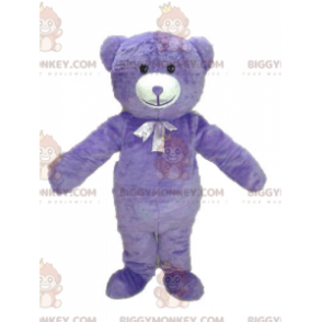 Costume da mascotte BIGGYMONKEY™ con orsacchiotto viola.