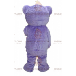 Disfraz de mascota de oso de peluche morado BIGGYMONKEY™.