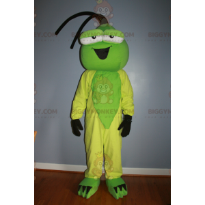 Groen en geel insect BIGGYMONKEY™ mascottekostuum -