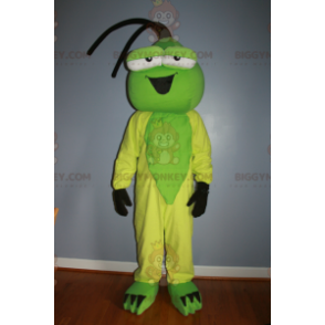Disfraz de mascota insecto verde y amarillo BIGGYMONKEY™ -