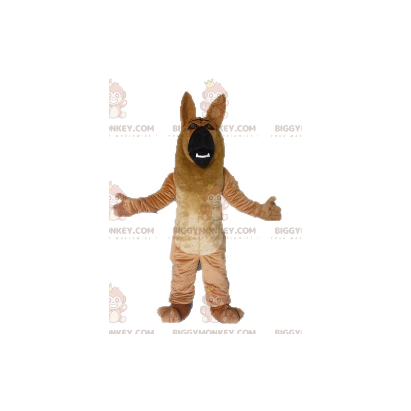 BIGGYMONKEY™ Giant Brown and Black German Shepherd Puppy Mascot