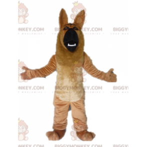 BIGGYMONKEY™ Gigantisch bruin en zwart puppy-mascottekostuum