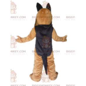 BIGGYMONKEY™ Giant Brown and Black German Shepherd Puppy Mascot