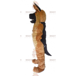 BIGGYMONKEY™ Gigantisch bruin en zwart puppy-mascottekostuum