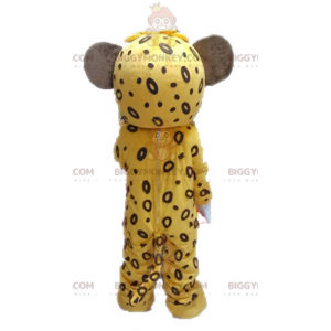 BIGGYMONKEY™ maskotkostume af gul og brun tiger. Lion Cub