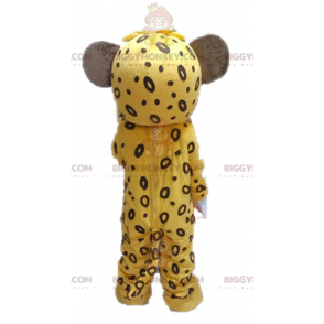 BIGGYMONKEY™ maskotdräkt av gul och brun tiger. Lion Cub