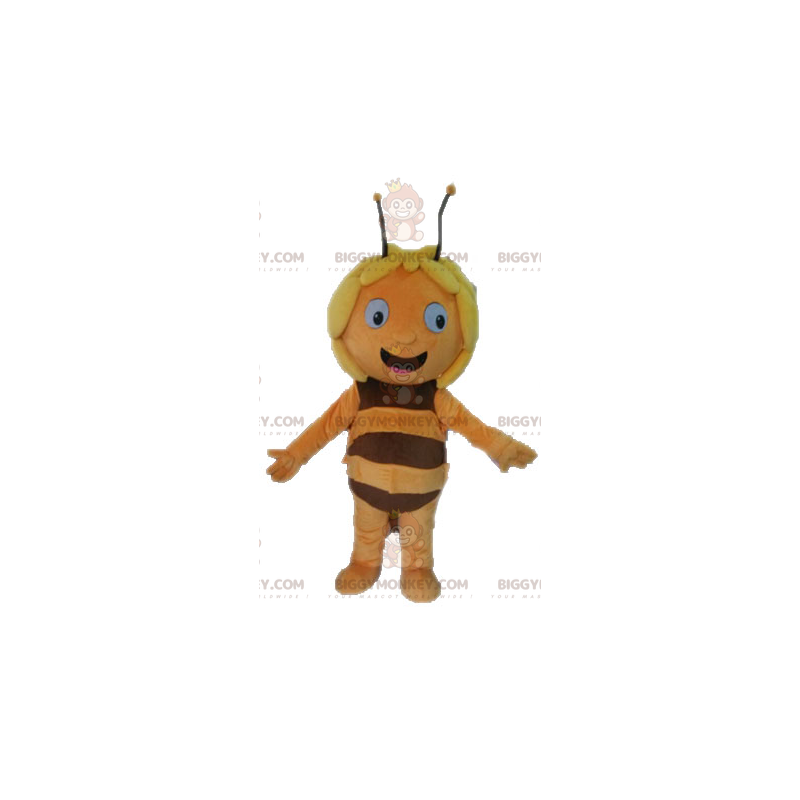 Maya the Bee Tecknad karaktär BIGGYMONKEY™ maskotdräkt -