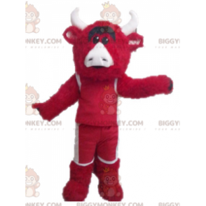 Kostým maskota Red and White Bull BIGGYMONKEY™. Kostým maskota