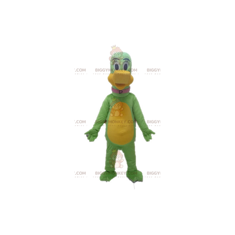 Giant Green and Yellow Dinosaur BIGGYMONKEY™ Mascot Costume -