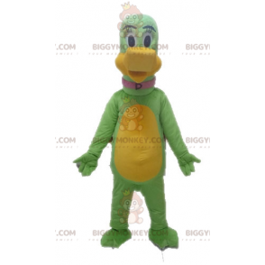 Jättivihreä ja keltainen dinosaurus BIGGYMONKEY™ maskottiasu -